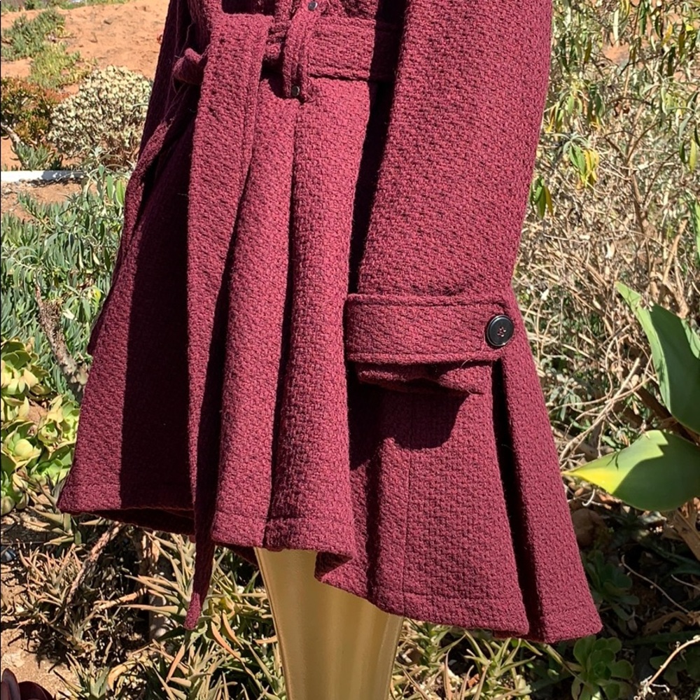 A.N.A heavyweight peacoat wine colored JCPenny new - Picture 3 of 7